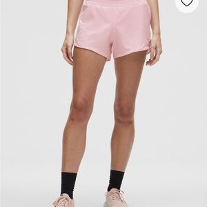 Brand new, lululemon, size 6, Women's Hotty Hot 4in, lined Pink Shorts